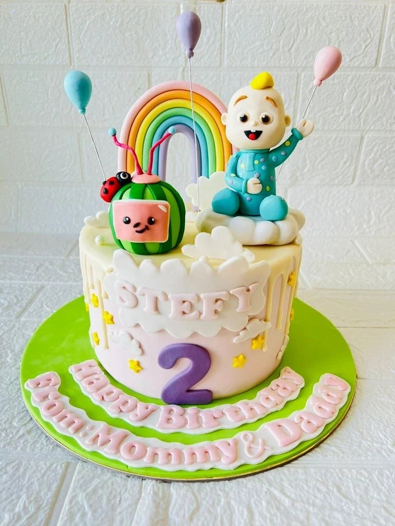 Cocomelon theme Cake - 3D